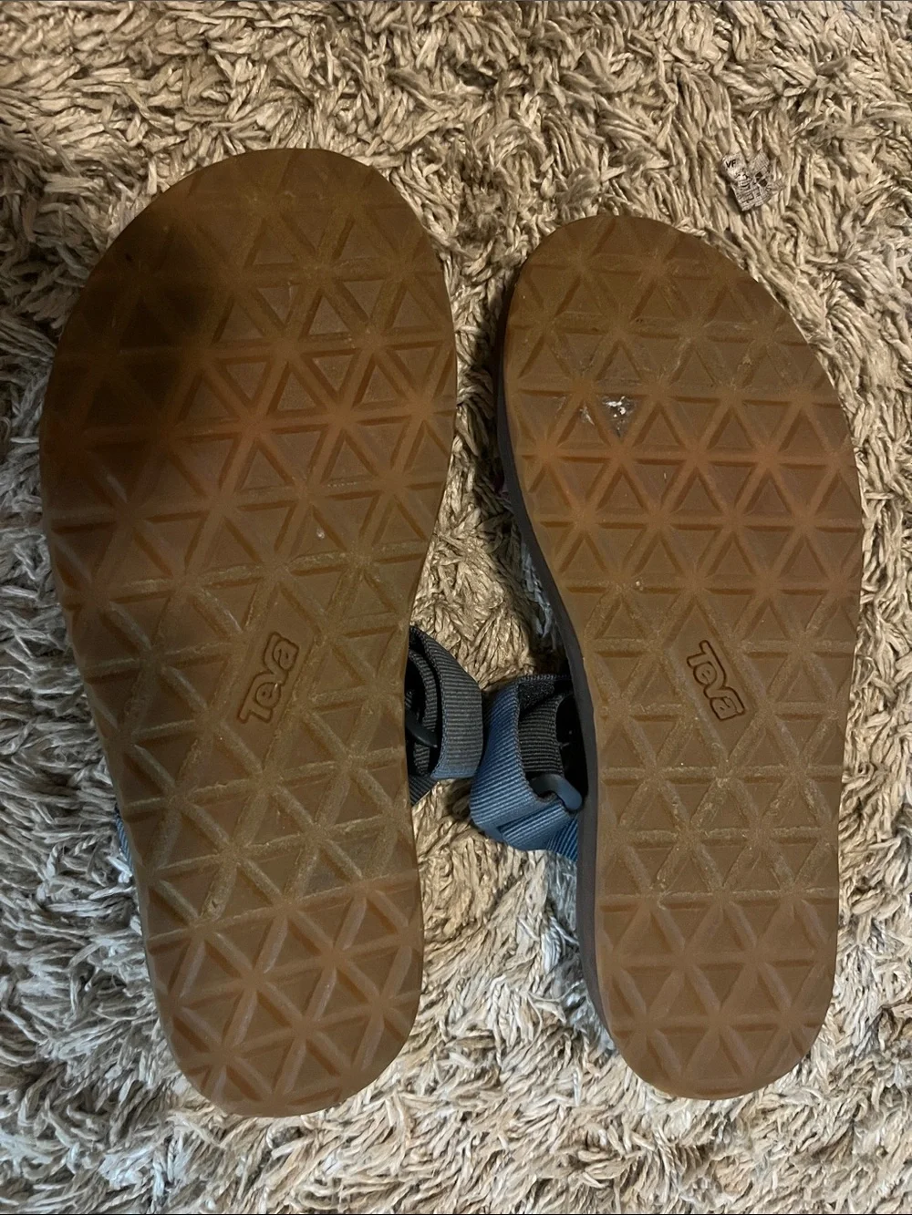 Teva Brown Footbed Sandals with Multicolor Straps. Women’s 8 - Picture 5 of 6